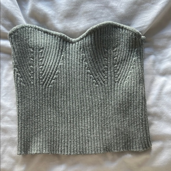 Zara Tops - Zara Sage Green Tube Top (Knit)